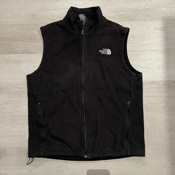 The North Face Mens Black Fleece Vest - Picture 1 of 7